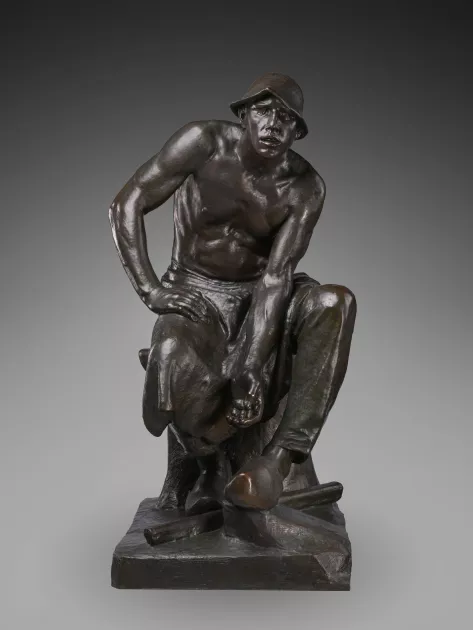‘Rustende puddelaar’ van Constantin Meunier