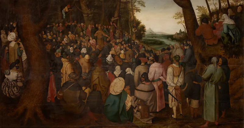 De Prediking van Johannes D.D. van Pieter Brueghel II